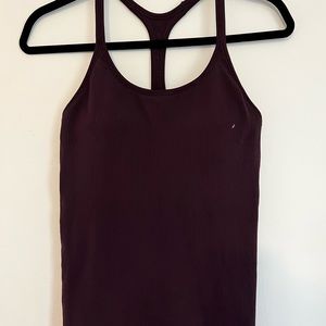 Athleta Renew Support Top Burgundy